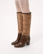 Valentino Pattie Boot In Pony-Effect Calfskin 75Mm - Image 8